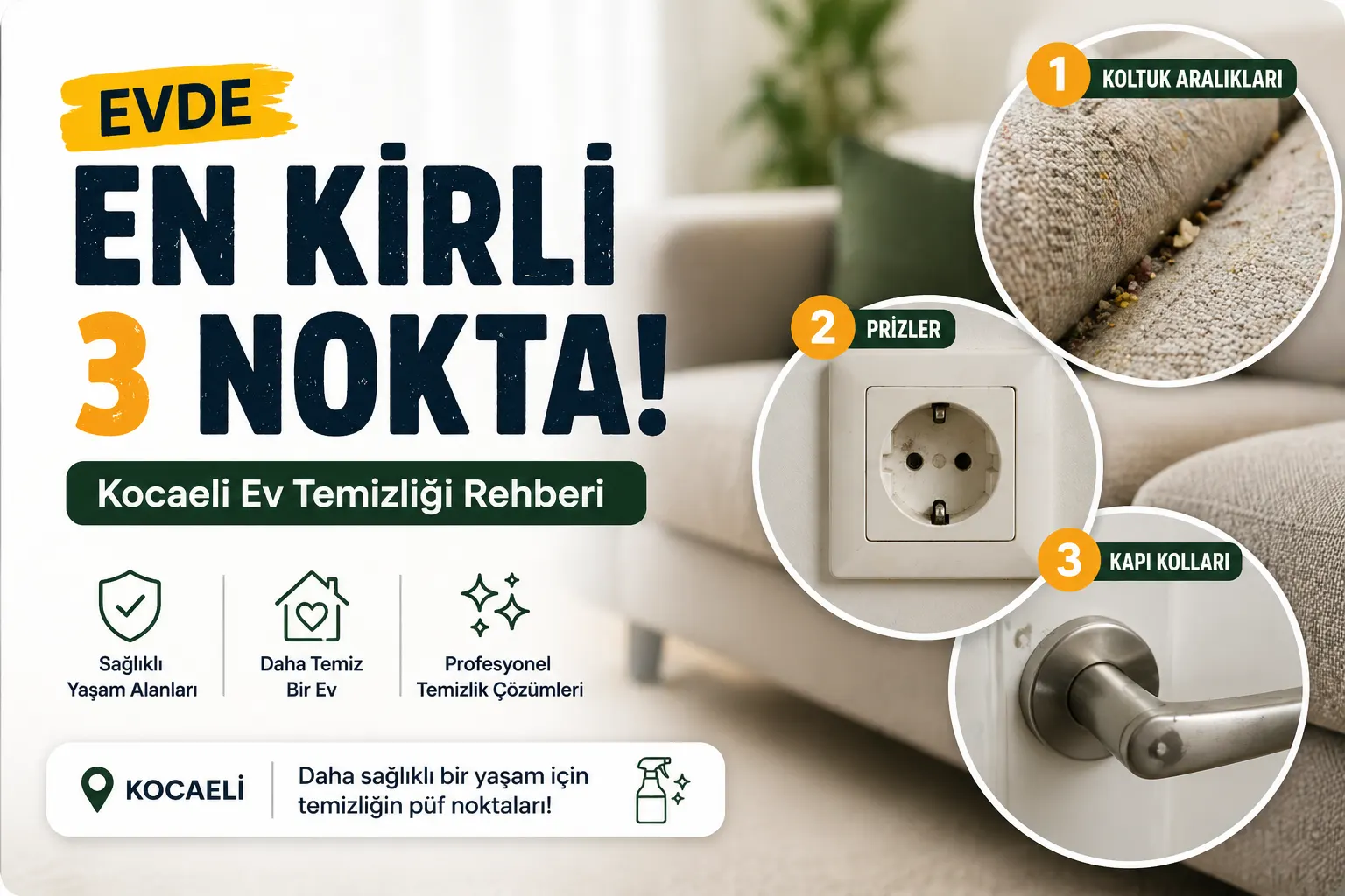 Evinizdeki 3 Bölge Aslında Hiç Temizlenmiyor | Kocaeli Ev Temizliği